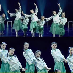 滴答滴答舞蹈演出服江南剧目古典舞古风儿童唐装民国装表演国学服