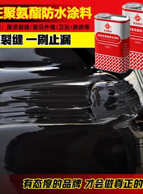 防水涂料屋顶防水补漏材料楼顶裂缝内外墙胶聚氨酯沥青王防渗
