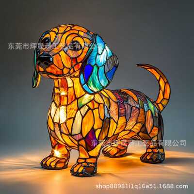 新款Basset Hound Art Night Light巴吉度猎犬艺术夜灯