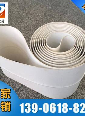 白色硅胶橡胶输送带砂光机输送带矿山用橡胶输送带
