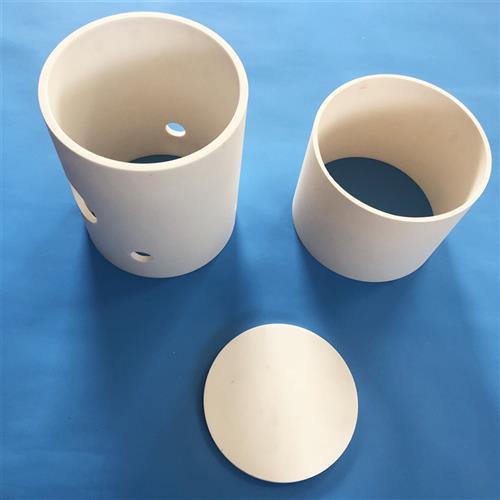 氧化铝工业陶瓷管大口径氧化铝陶瓷环耐磨耐高温氧化铝陶瓷管图片