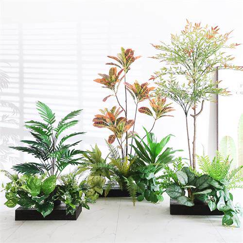 仿真花假花摆设阳台围栏栅栏户外花箱仿真花组合假绿植造景装饰树