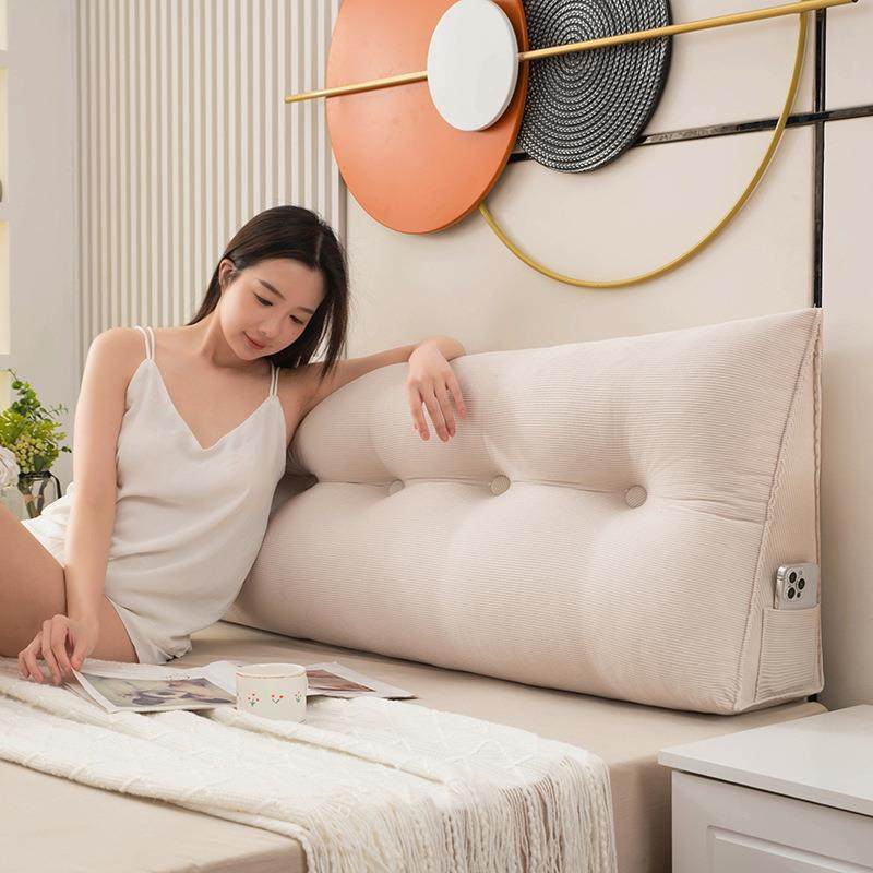 三角床头靠垫双人靠背软包靠枕床上可拆洗护腰垫沙发榻榻米靠背垫,居家布艺,抱枕被,淘宝优惠券,粉丝福利购,淘宝优惠卷