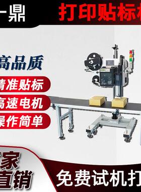 打印贴标机纸箱袋子ccd视觉检测贴标机平面实时打印贴标机东莞