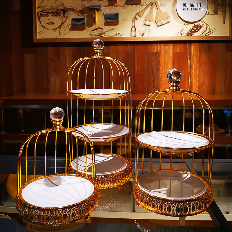 优选水果盘创意现代客厅糖果展示架摆台蛋糕下午茶糕点心甜品架多