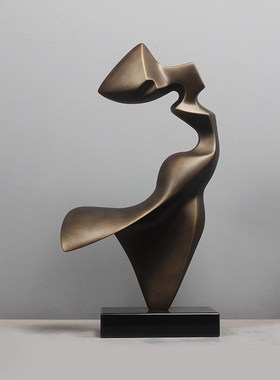 雕塑摆饰抽象艺术品家居饰品酒店玄关摆放样板房客厅轻奢摆件