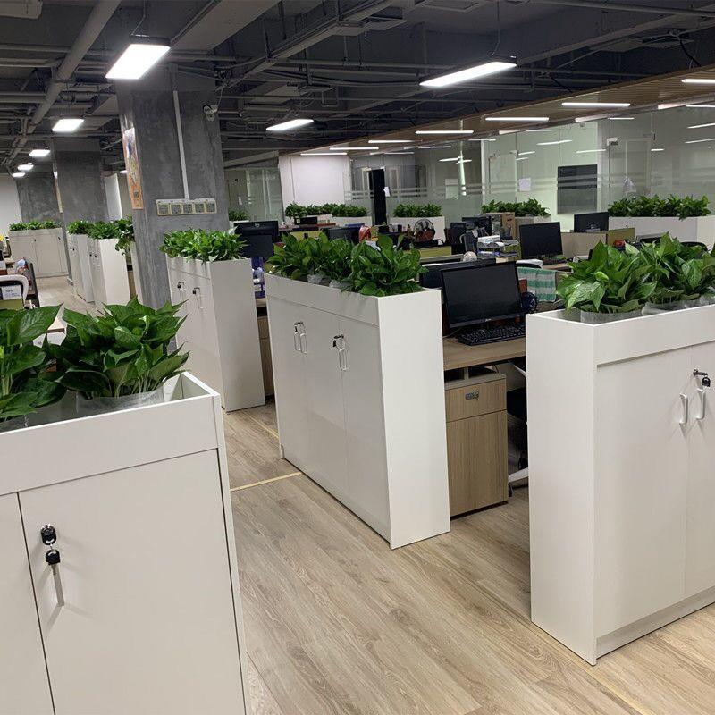 办公室隔断柜花槽柜绿植柜矮柜办公边柜隔断墙文件资料矮柜储物柜
