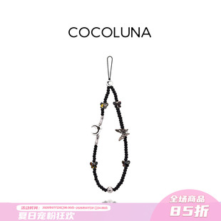 挂饰防丢防摔挂链 COCOLUNA 回溯手机链简约时尚 高级ccd相机配饰挂件蝴蝶月亮元 素设计感钥匙扣耳机套手腕式