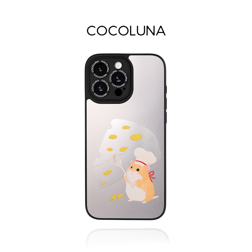 COCOLUNA原创仓鼠小厨图案磁吸适用于苹果15Pro/16Pro/16ProMax 镜面手机壳童趣可爱14pro保护套外壳iPhone13图片