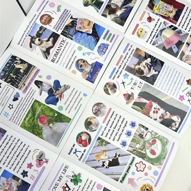 优选七期 现货A6(60张)韩系ins风不重复组图手帐拼贴diy切膜贴,文具电教/文化用品/商务用品,贴纸/立体贴纸,淘宝优惠券,粉丝福利购,淘宝优惠卷