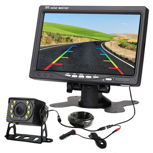 优选杰神12伏24V大小货车高清夜视收割机卡客通用可视仪倒车影像