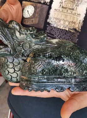 优选天然独山玉龙龟摆件玉石子母龟现代家居客厅装饰摆放朋友送礼