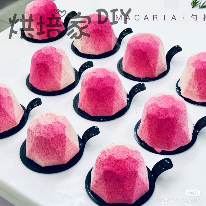 优选法式蛋糕慕斯甜品硅胶模西点蛋糕宝石6连慕斯烘焙模具家用耐