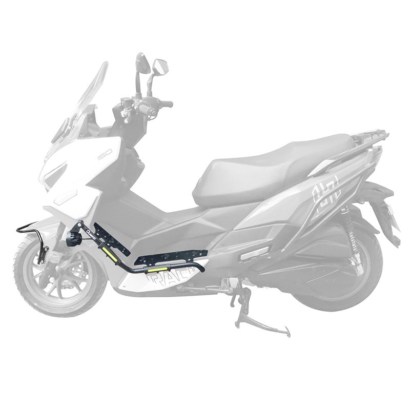 优选适用光阳H150保险杠X150踏板加宽射灯款护杠RKS150排气管护杠