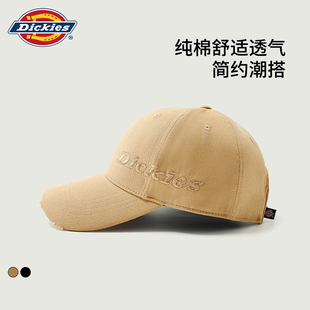 DICKIES做旧秋季新款帽子男大头围棒球帽宽帽檐大脸显脸小鸭舌帽