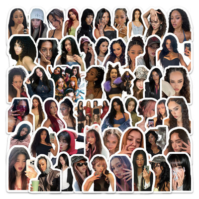 100张Katseye女团卡通贴纸装饰汽车手机壳行李箱贴画