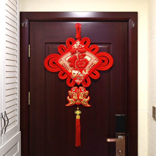 中国结福字挂件客厅大码小号乔迁过新年春节玄关入户门对门上装饰