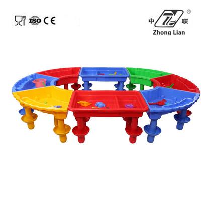 幼儿游园戏桌儿949童沙水盘塑料桌闲娱益智家乐用多功能积木学习