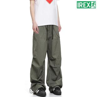 美式 束脚裤 阔腿伞兵工装 男女宽松复古休闲冲锋纸袋裤 潮 裤 IREX秋季