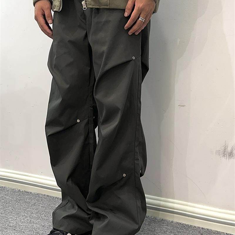 soxiox慵懒风休闲裤男日系百搭美式复古cleanfit冷淡风高级感裤子