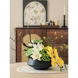 配饰样板房花艺售楼部高档彷真成品花艺桌面摆设 软装 现代中式 风格