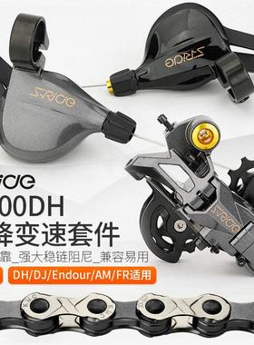 速瑞达变速器M500DH山地am速降enduro软尾自行车10速超GX后拨指拨
