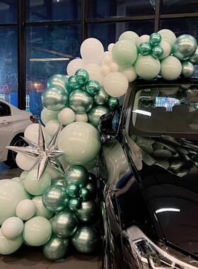 4s店交车仪式感气球装饰场景布置场地节日立柱地飘热气球车展装扮