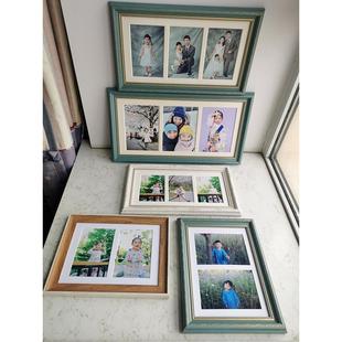 ins创意三相框567英寸一体相框套儿童和婴儿多重组合婚纱洗照片