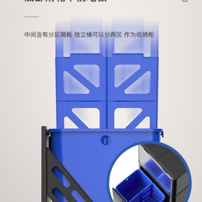厂促厨房智能感应垃圾分类垃圾桶干湿分离双层收纳柜家用不锈