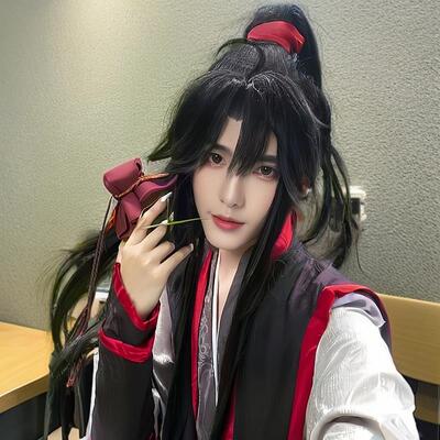 古风假发魏无羡cos高马尾