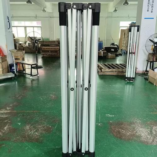 跨境3米50管边形展帐篷户外971广告折览叠八八角按钮摆摊架铝架帐