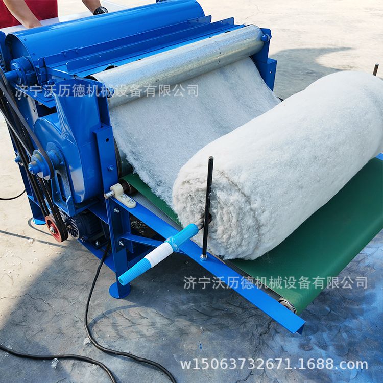 新款80型弹花机厂家 蚕丝100型棉花梳理机 毛衣废布梳棉机出口