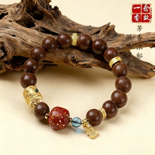 非遗大漆珠古法合香珠手链新中式鹅梨帐中香手串文玩药香手串