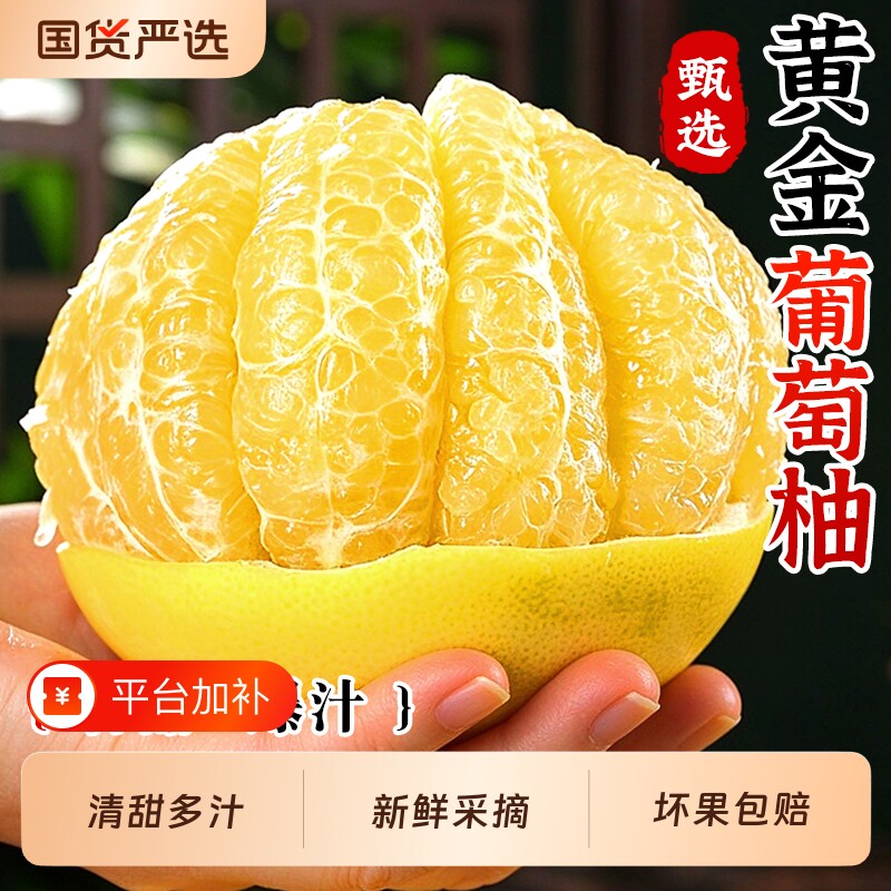 福建黄金葡萄柚多汁柚子新鲜水果当季黄心蜜柚文甜西柚整箱旦包邮