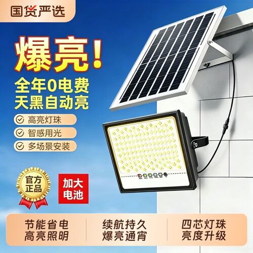 太阳能室外防水感应照明灯