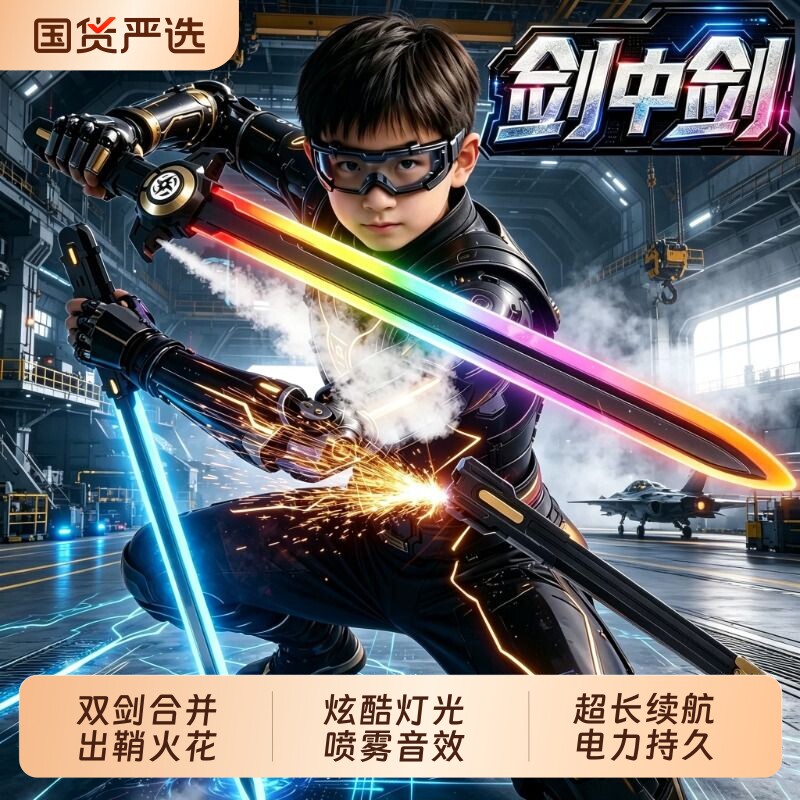 2026网红爆款拔刀发光玩具图片