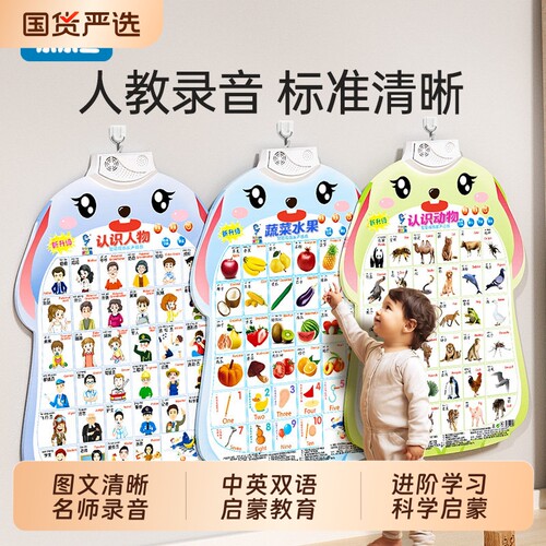 宝宝有声早教挂图点读发声