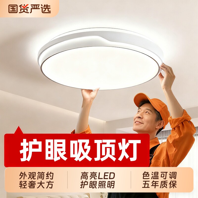 全光谱护眼led吸顶现代房间灯具图片
