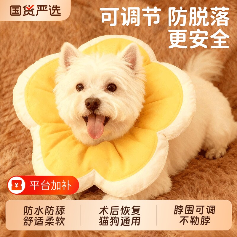 宠物小狗伊丽莎白圈软圈猫防舔咬猫咪脖子项圈防水狗狗头套围脖圈