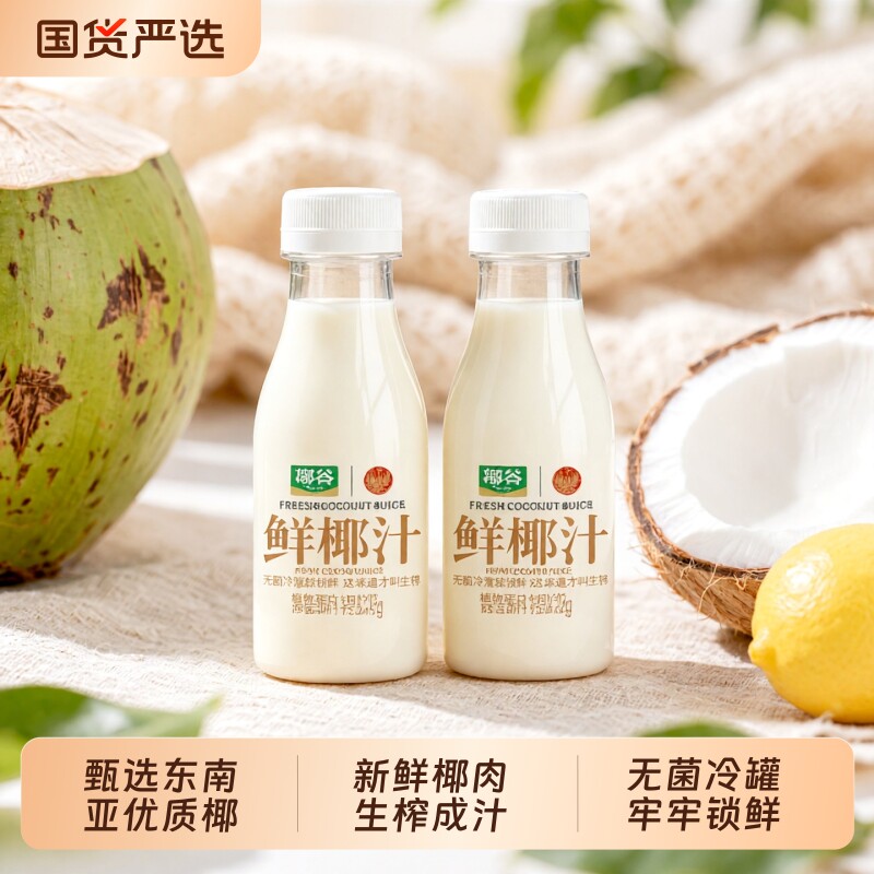 椰谷鲜椰汁果汁椰奶饮料10瓶
