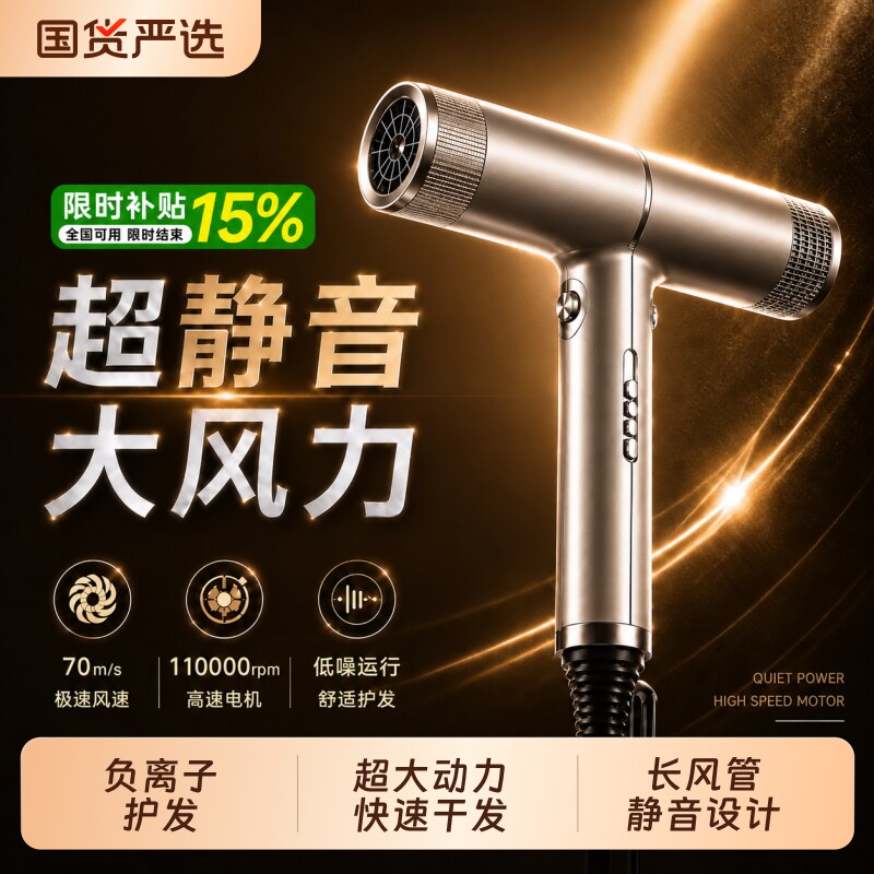 理发店同款】大风速干静音吹风机图片