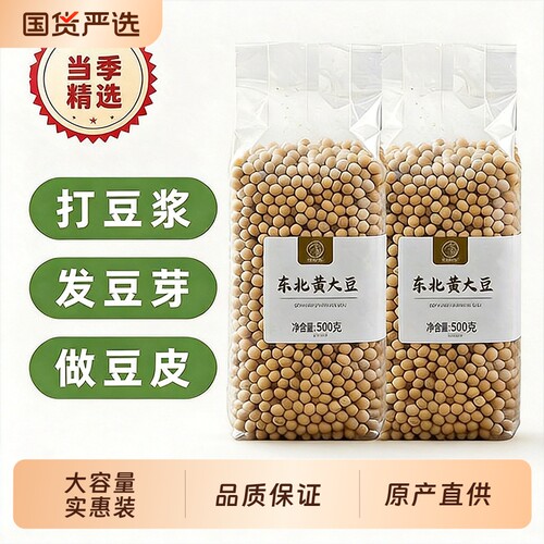 东北黄豆打豆浆专用大豆农家自种非转基因发豆芽豆粒新货