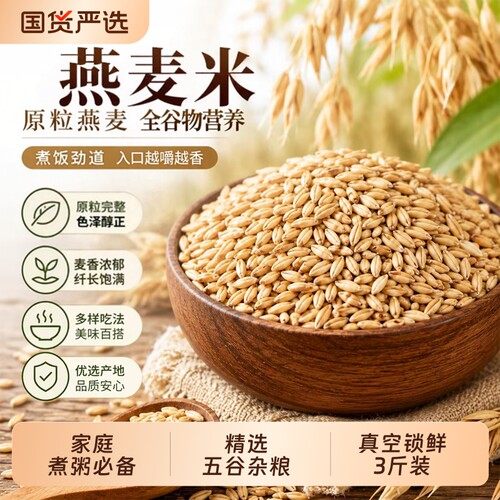 东北燕麦米农家25年新米胚芽米