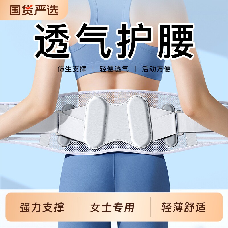 新款护腰带夏季薄款透气腰间盘突出腰肌劳损女士腰围腰托久坐专用