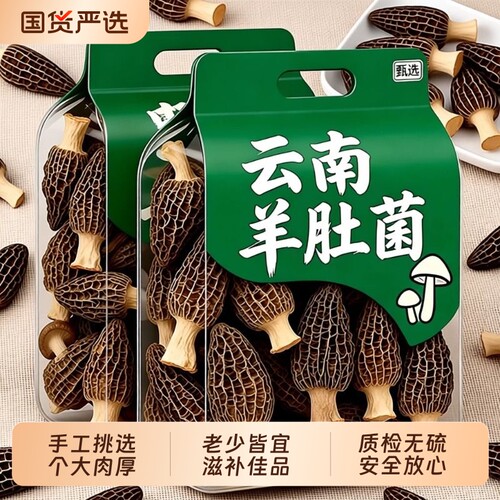 农家特产羊肚菌干货新鲜羊肚菌菇煲汤食材香菇非野生火锅美味源头