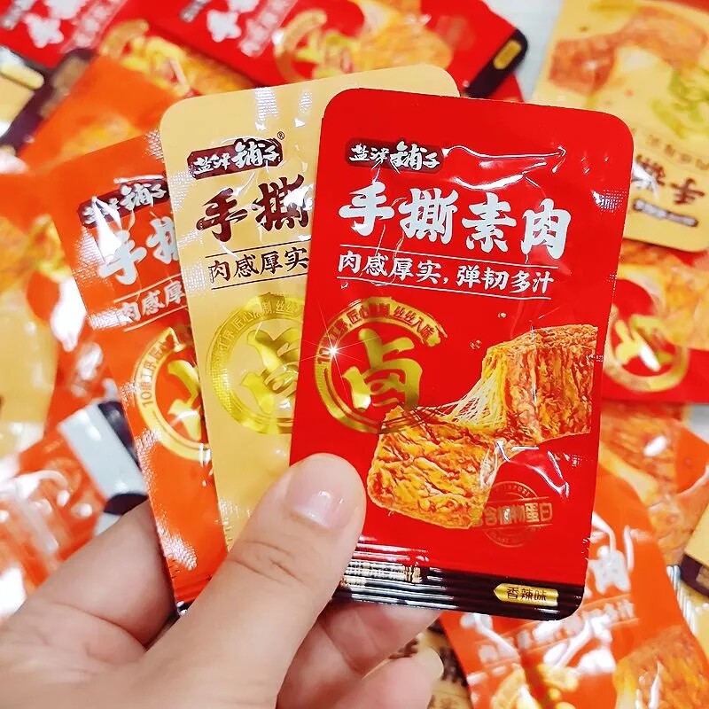 盐津铺子手撕素肉零食休闲小吃食品豆干素食解馋素牛肉小包装好吃