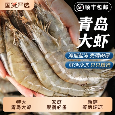 特大虾鲜活冷冻单只冻