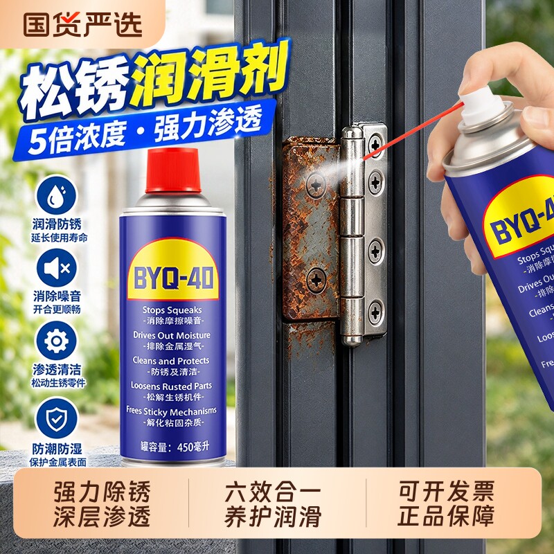 40防锈除锈剂强力去铁锈金属润滑油防门响锁螺丝松动合页自行车油