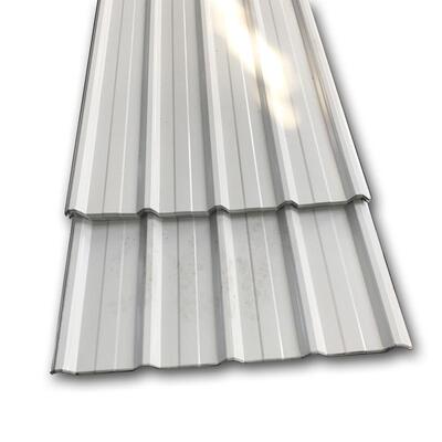 山东彩色镀锌镀铝瓦楞板 海蓝灰白0.8mm YX35-238-950屋面用彩钢