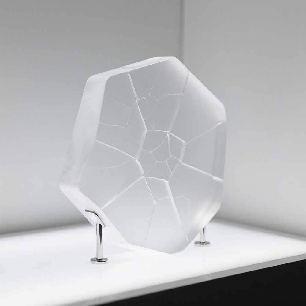 炫彩亚克力制品拼接UV渐变实心圆锥体色彩通透有机玻璃板工艺品